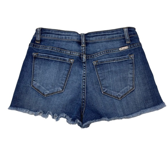 KanCan Estilo High-Rise Distressed Denim Shorts - Picture 5 of 5